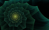 Green abstract fractal