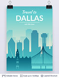 Dallas famous city scape.