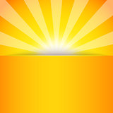 Abstract sun banner