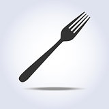 Fork simple icon gray colors