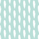 Feather seamless pattern in blue colors