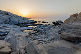 sunrise in Aliki. Thassos island, Greece