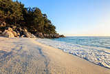 Marble beach. Thassos Islands, Greece