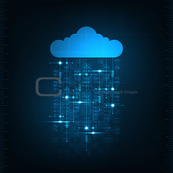 Cloud in the concept of communication.