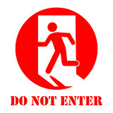 Sign do not enter