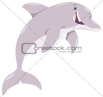 cartoon dolphin animal character