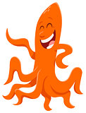 funny cartoon octopus animal character