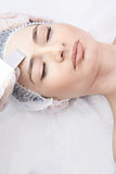 Modern equipment. Cosmetic procedure. Ultrasonic cleaning of the