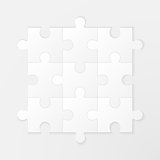 Jigsaw puzzle vector, nine pieces