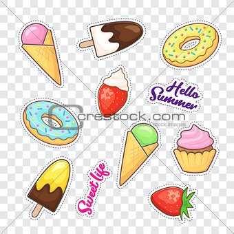 Dessert stickers