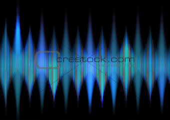 Abstract techno waves background 