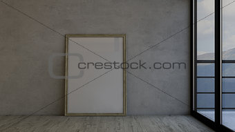 Empty Room and picture frame