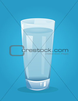 glass with water vector illustration 