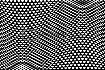 Half circles wavy pattern. Textured background. 