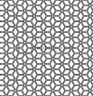 Seamless op art geometric pattern. 