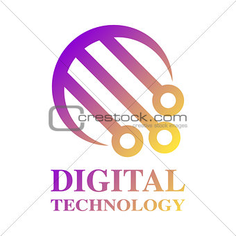 Technology Logo template. Digital Technology