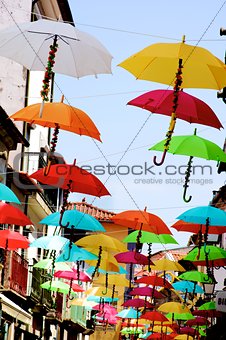 Street with Umbrellas