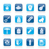Grilling and barbecue icons