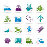 different kind of toys icons