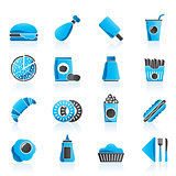 Fast food and drink icons