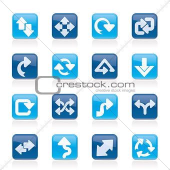 Different kind of arrows icons - vector icon set