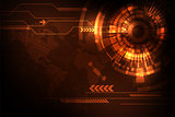 Vector abstract background technology interface design.