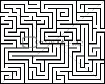 Rectangle maze isolated
