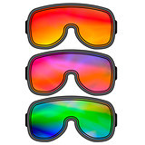 Set of Different Ski Goggles