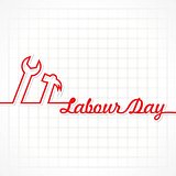 Vector illustration of Labour Day Greeting with nice and beautiful design
