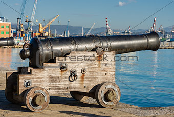 Old Naval Cannon - La Spezia Italy