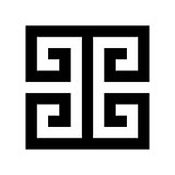 Greek key. Typical egyptian, assyrian and greek motives vector symbol.