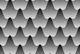 Seamless wavy tiled pattern