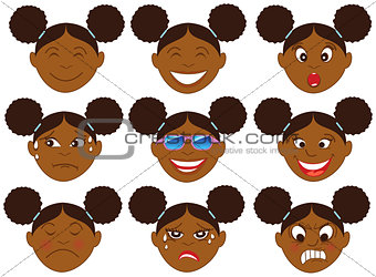 Afro Girl Emoticon Emoji