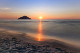 Paradise beach at sunrise. Greece
