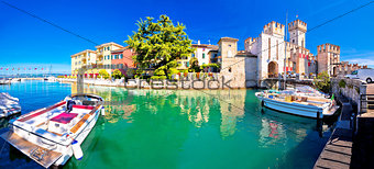 Town of Sirmione entrance walls view