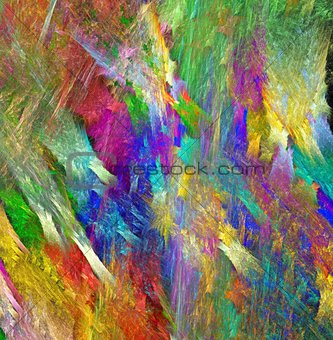 Rainbow crystal texture. Bright multicolored background. Fractal abstraction.