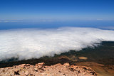 View from volcano Pico del Teide in Tenerife