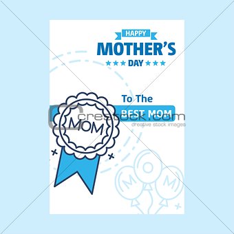 Happy Mothers Day lettering. Handmade calligraphy vector illustr
