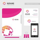 Company brochure with elegent design and also with world map log
