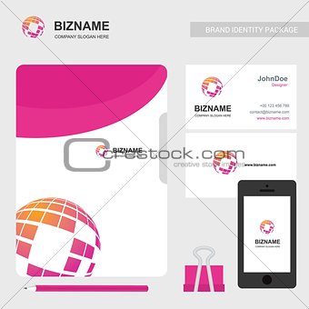 Company brochure with elegent design and also with world map log