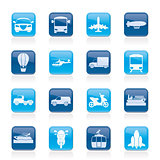 Transportation and travel icons