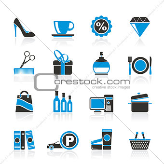 Shopping and mall icons
