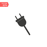 Electric plug icon. Vector concept illustration for design. eps 10
