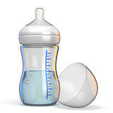 Baby bottle opened 3D