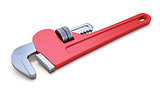 Pipe wrench side view 3D