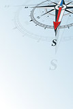 compass south background vector illustration