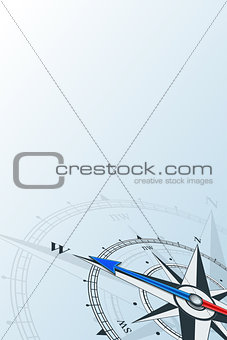 compass west background vector illustration
