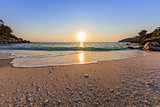 Marble beach (Saliara beach), Thassos Islands, Greece
