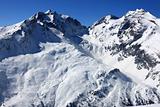 Swiss mountains in Winter