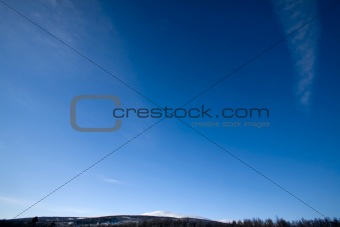 Deep Blue Sky Background